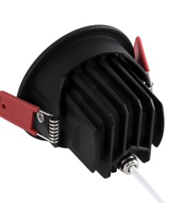 kelvo® LEO KLV-101-0314 Χωνευτό Κινούμενο Φωτιστικό Downlight Σποτ με Honeycomb Anti-Glare Reflector LED 10W 1300lm 38° AC 220-240V IP20 Φυσικό Λευκό 4500K – Bridgelux COB Chip & TÜV SÜD Driver – Μαύρο Ματ – Μ8.5 x Π8.5 x Υ6.6cm / Q7.5cm – 5 Χρόνια Εγγύηση