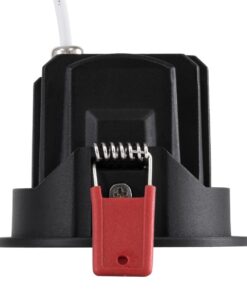 kelvo® LEO KLV-101-0314 Χωνευτό Κινούμενο Φωτιστικό Downlight Σποτ με Honeycomb Anti-Glare Reflector LED 10W 1300lm 38° AC 220-240V IP20 Φυσικό Λευκό 4500K – Bridgelux COB Chip & TÜV SÜD Driver – Μαύρο Ματ – Μ8.5 x Π8.5 x Υ6.6cm / Q7.5cm – 5 Χρόνια Εγγύηση