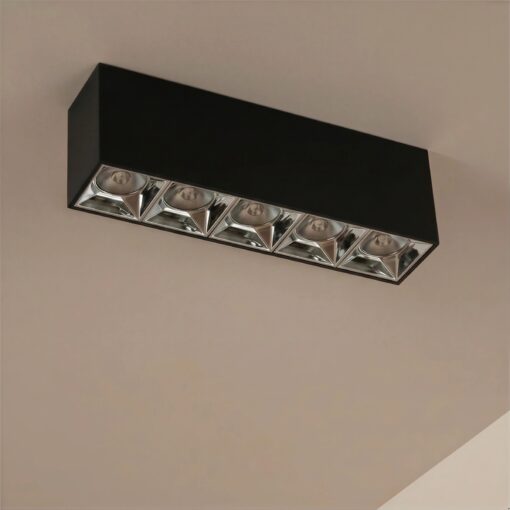 kelvo® LUMINAR KLV-101-0333 Φωτιστικό Downlight Σποτ LED 20W 2800lm 36° AC 220-240V IP20 Φυσικό Λευκό 4500K – Osram SMD Chip & TÜV SÜD Driver – Μαύρο Ματ – Μ19.5 x Π4.2 x Υ6.6cm – 5 Χρόνια Εγγύηση