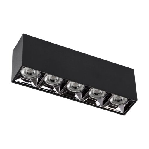 kelvo® LUMINAR KLV-101-0333 Φωτιστικό Downlight Σποτ LED 20W 2800lm 36° AC 220-240V IP20 Φυσικό Λευκό 4500K – Osram SMD Chip & TÜV SÜD Driver – Μαύρο Ματ – Μ19.5 x Π4.2 x Υ6.6cm – 5 Χρόνια Εγγύηση