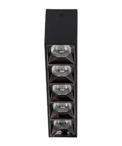 kelvo® LUMINAR KLV-101-0333 Φωτιστικό Downlight Σποτ LED 20W 2800lm 36° AC 220-240V IP20 Φυσικό Λευκό 4500K – Osram SMD Chip & TÜV SÜD Driver – Μαύρο Ματ – Μ19.5 x Π4.2 x Υ6.6cm – 5 Χρόνια Εγγύηση