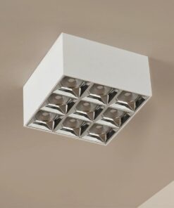 kelvo® LUMINAR KLV-101-0342 Φωτιστικό Downlight Σποτ LED 30W 4200lm 36° AC 220-240V IP20 Φυσικό Λευκό 4500K – Osram SMD Chip & TÜV SÜD Driver – Λευκό Ματ – Μ12 x Π12 x Υ6.6cm – 5 Χρόνια Εγγύηση