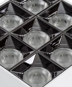 kelvo® LUMINAR KLV-101-0342 Φωτιστικό Downlight Σποτ LED 30W 4200lm 36° AC 220-240V IP20 Φυσικό Λευκό 4500K – Osram SMD Chip & TÜV SÜD Driver – Λευκό Ματ – Μ12 x Π12 x Υ6.6cm – 5 Χρόνια Εγγύηση