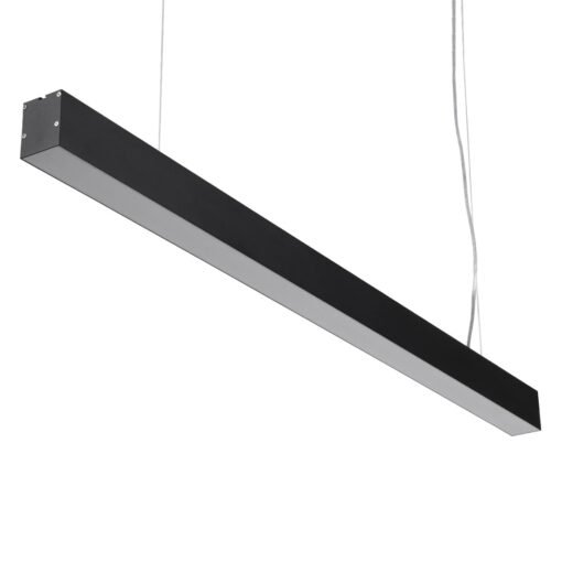 kelvo® ORION KLV-101-0362 Κρεμαστό Γραμμικό Φωτιστικό Οροφής LED 72W 7200lm 120° AC 220-240V IP20 Ρυθμιζόμενο Λευκό CCT με Χειριστήριο από 2700K έως 6000K Dimmable – Lumileds SMD Chip – Μαύρο Ματ – Μ120 x Π5 x Υ7.5cm – 3 Χρόνια Εγγύηση