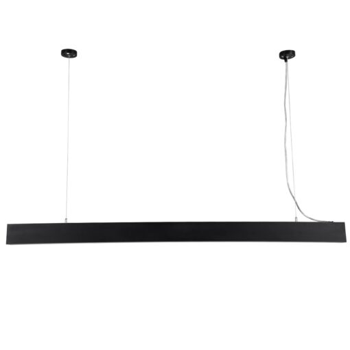 kelvo® ORION KLV-101-0362 Κρεμαστό Γραμμικό Φωτιστικό Οροφής LED 72W 7200lm 120° AC 220-240V IP20 Ρυθμιζόμενο Λευκό CCT με Χειριστήριο από 2700K έως 6000K Dimmable – Lumileds SMD Chip – Μαύρο Ματ – Μ120 x Π5 x Υ7.5cm – 3 Χρόνια Εγγύηση