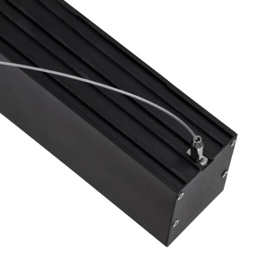 kelvo® ORION KLV-101-0362 Κρεμαστό Γραμμικό Φωτιστικό Οροφής LED 72W 7200lm 120° AC 220-240V IP20 Ρυθμιζόμενο Λευκό CCT με Χειριστήριο από 2700K έως 6000K Dimmable – Lumileds SMD Chip – Μαύρο Ματ – Μ120 x Π5 x Υ7.5cm – 3 Χρόνια Εγγύηση