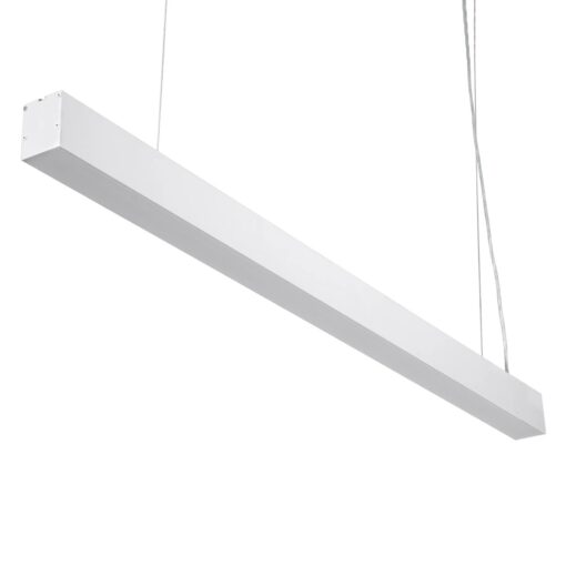 kelvo® ORION KLV-101-0363 Κρεμαστό Γραμμικό Φωτιστικό Οροφής LED 72W 7200lm 120° AC 220-240V IP20 Ρυθμιζόμενο Λευκό CCT με Χειριστήριο από 2700K έως 6000K Dimmable – Lumileds SMD Chip – Λευκό Ματ – Μ120 x Π5 x Υ7.5cm – 3 Χρόνια Εγγύηση
