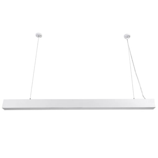 kelvo® ORION KLV-101-0363 Κρεμαστό Γραμμικό Φωτιστικό Οροφής LED 72W 7200lm 120° AC 220-240V IP20 Ρυθμιζόμενο Λευκό CCT με Χειριστήριο από 2700K έως 6000K Dimmable – Lumileds SMD Chip – Λευκό Ματ – Μ120 x Π5 x Υ7.5cm – 3 Χρόνια Εγγύηση