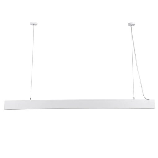 kelvo® ORION KLV-101-0363 Κρεμαστό Γραμμικό Φωτιστικό Οροφής LED 72W 7200lm 120° AC 220-240V IP20 Ρυθμιζόμενο Λευκό CCT με Χειριστήριο από 2700K έως 6000K Dimmable – Lumileds SMD Chip – Λευκό Ματ – Μ120 x Π5 x Υ7.5cm – 3 Χρόνια Εγγύηση