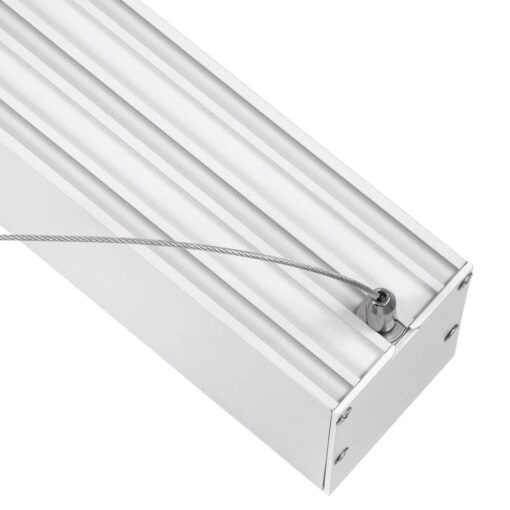 kelvo® ORION KLV-101-0363 Κρεμαστό Γραμμικό Φωτιστικό Οροφής LED 72W 7200lm 120° AC 220-240V IP20 Ρυθμιζόμενο Λευκό CCT με Χειριστήριο από 2700K έως 6000K Dimmable – Lumileds SMD Chip – Λευκό Ματ – Μ120 x Π5 x Υ7.5cm – 3 Χρόνια Εγγύηση