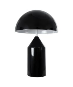 kelvo® URANUS KLV-101-0371 Επιτραπέζιο Φωτιστικό Πορτατίφ για 2 Λάμπες με Ντουί E27 AC 220-240V IP20 – Μαύρο Ματ – Μ35 x Π35 x Υ54cm