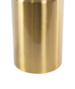 kelvo® URANUS KLV-101-0372 Επιτραπέζιο Φωτιστικό Πορτατίφ για 2 Λάμπες με Ντουί E27 AC 220-240V IP20 – Χρυσό Πλατίνα – Μ35 x Π35 x Υ54cm