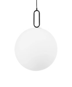 kelvo® BELLISSIMO KLV-101-0375 Κρεμαστό Φωτιστικό Οροφής για Λάμπα με Ντουί E27 AC 220-240V IP20 – Μαύρο Ματ & Λευκό – Μ40 x Π40 x Υ62cm