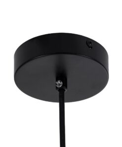 kelvo® BELLISSIMO KLV-101-0375 Κρεμαστό Φωτιστικό Οροφής για Λάμπα με Ντουί E27 AC 220-240V IP20 – Μαύρο Ματ & Λευκό – Μ40 x Π40 x Υ62cm