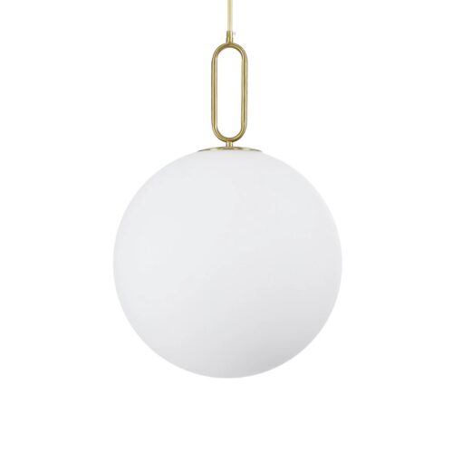 kelvo® BELLISSIMO KLV-101-0378 Κρεμαστό Φωτιστικό Οροφής για Λάμπα με Ντουί E27 AC 220-240V IP20 – Χρυσό Βούρτσας Πλατίνα & Λευκό – Μ40 x Π40 x Υ62cm