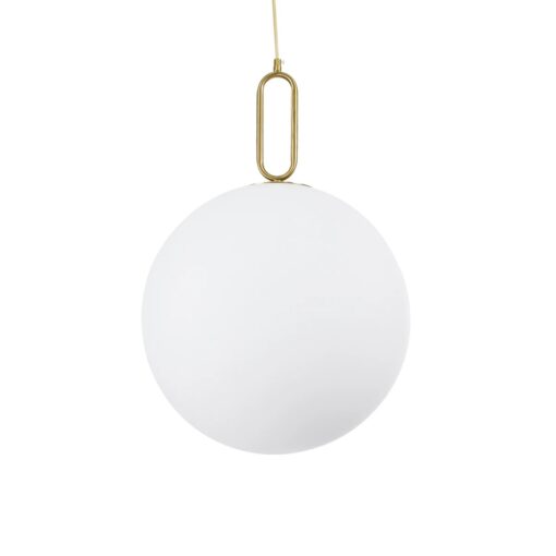 kelvo® BELLISSIMO KLV-101-0378 Κρεμαστό Φωτιστικό Οροφής για Λάμπα με Ντουί E27 AC 220-240V IP20 – Χρυσό Βούρτσας Πλατίνα & Λευκό – Μ40 x Π40 x Υ62cm