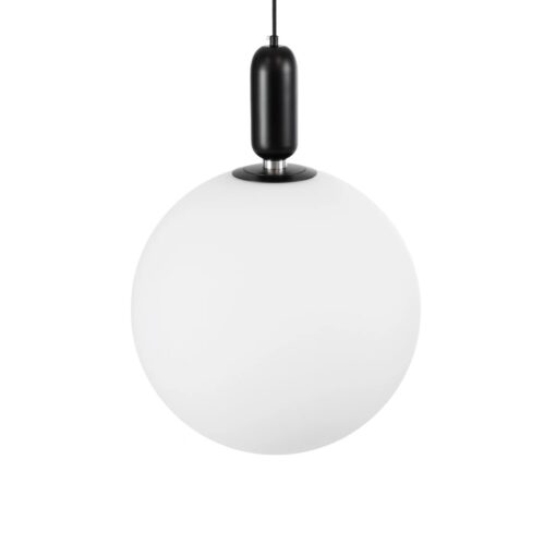 kelvo® ESTETICO KLV-101-0381 Κρεμαστό Φωτιστικό Οροφής για Λάμπα με Ντουί E27 AC 220-240V IP20 – Μαύρο Ματ & Λευκό – Μ40 x Π40 x Υ58cm