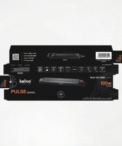 kelvo® PULSE KLV-107-0003 Ultra Slim Τροφοδοτικό/Μετασχηματιστής Class I PELV 100W 4.1A AC 220-240V σε DC 24V IP20 – Γκρι Ανθρακί Ματ – Μ23 x Π2.6 x Υ2.4cm – 5 Χρόνια Εγγύηση