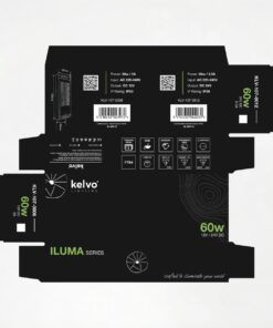 kelvo® ILUMA KLV-107-0006 Slim Τροφοδοτικό/Μετασχηματιστής Class I PELV 60W 5A AC 220-240V σε DC 12V IP20 – Γκρι Ανθρακί Ματ – Μ13.3 x Π4.8 x Υ2.8cm – 5 Χρόνια Εγγύηση
