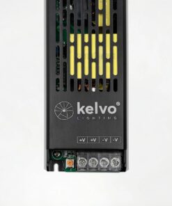kelvo® ILUMA KLV-107-0010 Slim Τροφοδοτικό/Μετασχηματιστής Class I PELV 300W 25A AC 220-240V σε DC 12V IP20 – Γκρι Ανθρακί Ματ – Μ19.6 x Π5.9 x Υ2.8cm – 5 Χρόνια Εγγύηση
