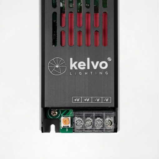 kelvo® ILUMA KLV-107-0013 Slim Τροφοδοτικό/Μετασχηματιστής Class I PELV 100W 4.1A AC 220-240V σε DC 24V IP20 – Γκρι Ανθρακί Ματ – Μ16 x Π4.8 x Υ2.8cm – 5 Χρόνια Εγγύηση