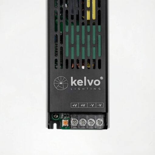 kelvo® ILUMA KLV-107-0017 Slim Τροφοδοτικό/Μετασχηματιστής Class I PELV 400W 16.6A AC 220-240V σε DC 24V IP20 – Γκρι Ανθρακί Ματ – Μ22.3 x Π5.9 x Υ2.8cm – 5 Χρόνια Εγγύηση