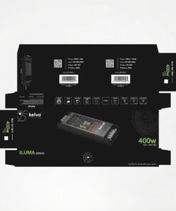 kelvo® ILUMA KLV-107-0017 Slim Τροφοδοτικό/Μετασχηματιστής Class I PELV 400W 16.6A AC 220-240V σε DC 24V IP20 – Γκρι Ανθρακί Ματ – Μ22.3 x Π5.9 x Υ2.8cm – 5 Χρόνια Εγγύηση