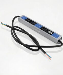 kelvo® SELAS KLV-107-0021 Τροφοδοτικό/Μετασχηματιστής Class II SELV 45W 3.75A AC 220-240V σε DC 12V Αδιάβροχο IP67 – Γκρι Ανθρακί Ματ – Μ22 x Π3 x Υ2cm – 5 Χρόνια Εγγύηση