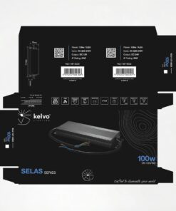 kelvo® SELAS KLV-107-0023 Τροφοδοτικό/Μετασχηματιστής Class I PELV 100W 8.2A AC 220-240V σε DC 12V Αδιάβροχο IP67 – Γκρι Ανθρακί Ματ – Μ18.9 x Π6.5 x Υ2.2cm – 5 Χρόνια Εγγύηση