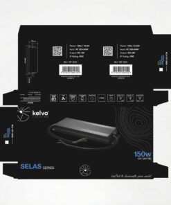 kelvo® SELAS KLV-107-0024 Τροφοδοτικό/Μετασχηματιστής Class I PELV 150W 12.5A AC 220-240V σε DC 12V Αδιάβροχο IP67 – Γκρι Ανθρακί Ματ – Μ18.9 x Π6.5 x Υ2.2cm – 5 Χρόνια Εγγύηση