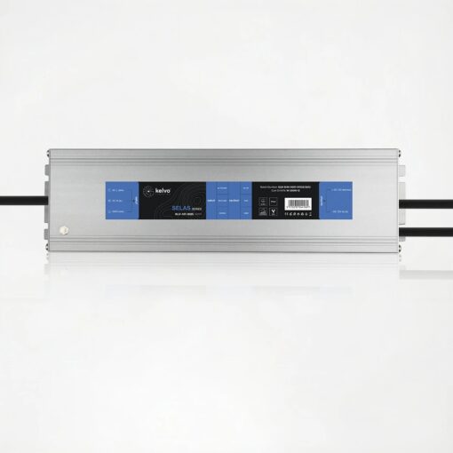 kelvo® SELAS KLV-107-0025 Τροφοδοτικό/Μετασχηματιστής Class I PELV 200W 16.6A AC 220-240V σε DC 12V Αδιάβροχο IP67 – Γκρι Ανθρακί Ματ – Μ25 x Π7.2 x Υ3.2cm – 5 Χρόνια Εγγύηση