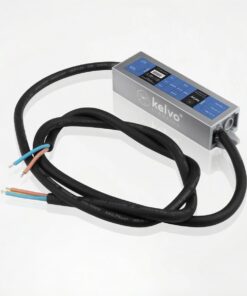 kelvo® SELAS KLV-107-0028 Τροφοδοτικό/Μετασχηματιστής Class II SELV 15W 0.63A AC 220-240V σε DC 24V Αδιάβροχο IP67 – Γκρι Ανθρακί Ματ – Μ11 x Π3 x Υ2cm – 5 Χρόνια Εγγύηση