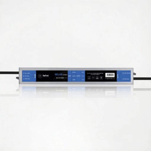 kelvo® SELAS KLV-107-0030 Τροφοδοτικό/Μετασχηματιστής Class II SELV 36W 1.5A AC 220-240V σε DC 24V Αδιάβροχο IP67 – Γκρι Ανθρακί Ματ – Μ22 x Π3 x Υ2cm – 5 Χρόνια Εγγύηση