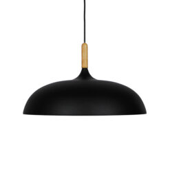 GLOBOSTAR® VALLETE 01258 Μοντέρνο Κρεμαστό Φωτιστικό Οροφής με Ντουί 1 x E27 AC 220-240V IP20 - Μαύρο & Μπεζ - Μ45 x Π45 x Υ27cm