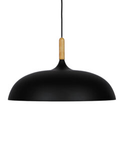 GLOBOSTAR® VALLETE 01258 Μοντέρνο Κρεμαστό Φωτιστικό Οροφής με Ντουί 1 x E27 AC 220-240V IP20 - Μαύρο & Μπεζ - Μ45 x Π45 x Υ27cm