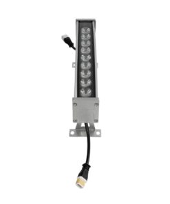 GLOBOSTAR® WASHERDAIA S-115502 Μπάρα Φωτισμού Wall Washer LED 9W 900lm 30° DC AC 220-240V Αδιάβροχο IP65 Ψυχρό Λευκό 6000K – Bridgelux SMD Chip – Ασημί – Μ26 x Π6 x Υ10.5cm – 3 Χρόνια Εγγύηση