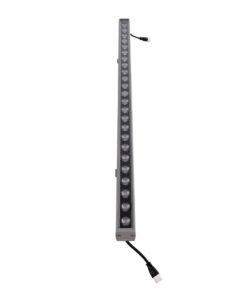 GLOBOSTAR® WASHERFAIA S-90093 Μπάρα Φωτισμού Wall Washer LED 24W 2880lm 15° DC 24V Αδιάβροχο IP65 Ψυχρό Λευκό 6000K Dimmable – Bridgelux SMD Chip – Ασημί – Μ100 x Π4 x Υ6.1cm – 3 Χρόνια Εγγύηση