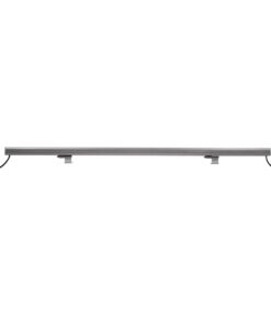 GLOBOSTAR® WASHERFAIA S-90093 Μπάρα Φωτισμού Wall Washer LED 24W 2880lm 15° DC 24V Αδιάβροχο IP65 Ψυχρό Λευκό 6000K Dimmable – Bridgelux SMD Chip – Ασημί – Μ100 x Π4 x Υ6.1cm – 3 Χρόνια Εγγύηση