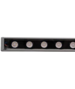 GLOBOSTAR® WASHERFAIA S-90093 Μπάρα Φωτισμού Wall Washer LED 24W 2880lm 15° DC 24V Αδιάβροχο IP65 Ψυχρό Λευκό 6000K Dimmable – Bridgelux SMD Chip – Ασημί – Μ100 x Π4 x Υ6.1cm – 3 Χρόνια Εγγύηση