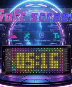 GLOBOSTAR® MATRIX GLB-106-0001 Εύκαμπτη Κυλιόμενη Ψηφιακή Επιγραφή 17.3x7cm P4 32×16 Pixel LED 10W DC 5V 2A με USB 2.0 Αδιάβροχο IP65 Πολύχρωμο RGB – Bluetooth Control μέσω iPIXEL APP – Μ17.3 x Π0.2 x Υ7cm – 2 Χρόνια Εγγύηση