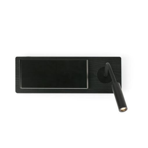 MOOD WALL LAMP BLACK/BLACK  WITH READER 2x3W Faro Barcelona 1-FR20063