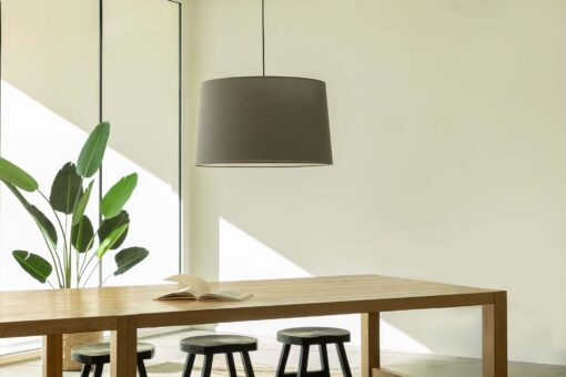 WINDSOR PENDANT LAMP SIMPLE BLACK SCR. GRAY 3xE27 Faro Barcelona 1-FR20229-132