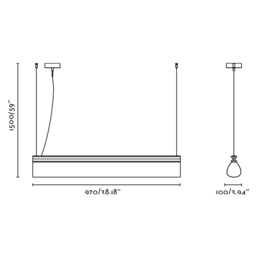 CATA PENDANT LAMP NOGAL SMD LED 15W 2700K Faro Barcelona 1-FR20329