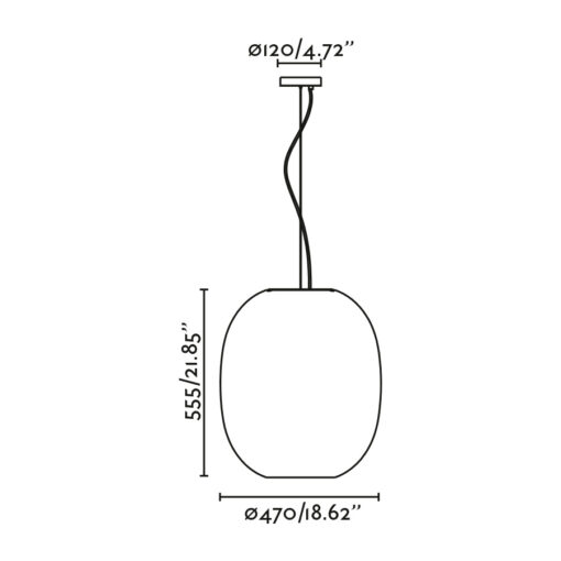 TIERRA 470 PENDANT 1XE27 Faro Barcelona 1-FR20400