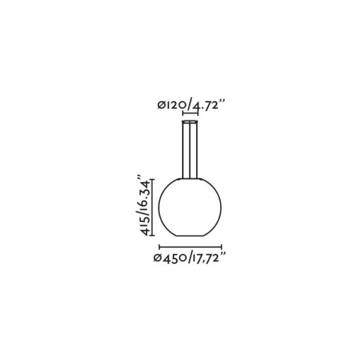 AIRE 450 PENDANT 1XE27 Faro Barcelona 1-FR20406