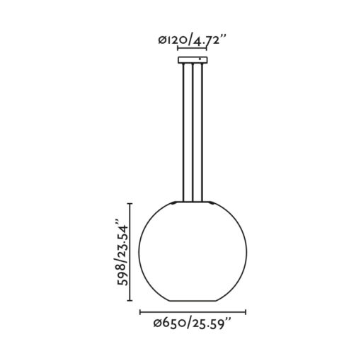 AIRE 650 PENDANT 1XE27 Faro Barcelona 1-FR20407
