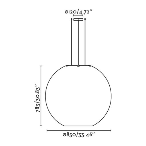 AIRE 850 PENDANT 1XE27 Faro Barcelona 1-FR20408