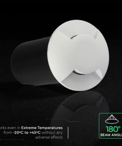 1W LED Χωνευτό Φωτιστικό Δαπέδου 6400K Λευκό IP67 V-TAC 211471VT