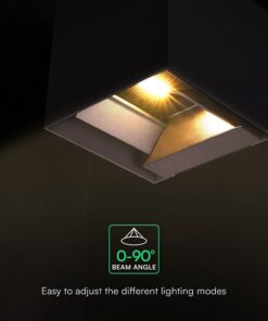 Ηλιακό LED Φωτιστικό Τοίχου 9W 800 lm 3in1 PIR Sensor IP65 – Μαύρο V-TAC 23770‑1