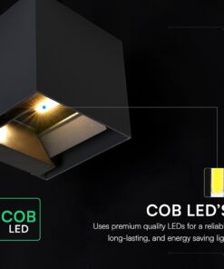 Ηλιακό LED Φωτιστικό Τοίχου 9W 800 lm 3in1 PIR Sensor IP65 – Μαύρο V-TAC 23770‑1